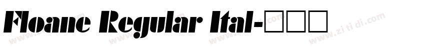 Floane Regular Ital字体转换